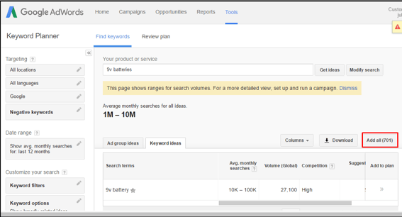 Keyword analysis research Keyword analysis research